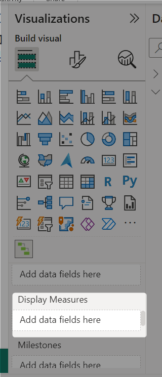 Image 2: Display Measure from the visualization pane