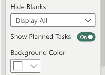 Image 6: Enabled Show Planned Tasks