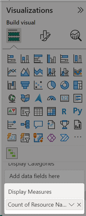Image 3: Adding a column in the Display Measure data field