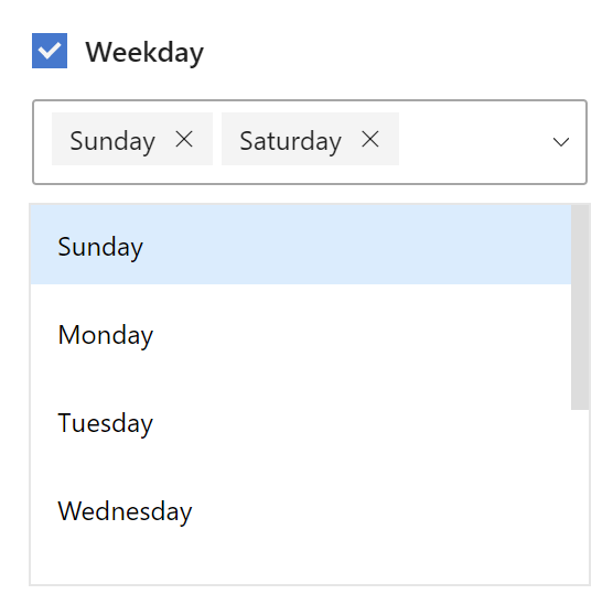 Image 3: Select the Days