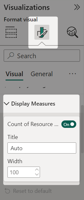 Image 4: Display Measure from Format pane