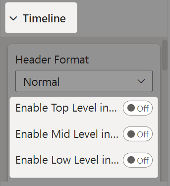 Image 1: Timeline level Settings