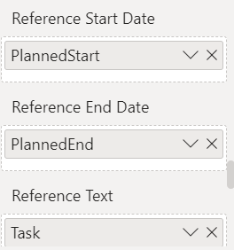 Image 1: Data fields to configure References